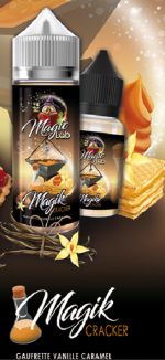 Magik Cracker 50ml Magic Lab Une Gaufrette vanillée et caramélisée pour les pures Gourmand. Produit 100% Belge