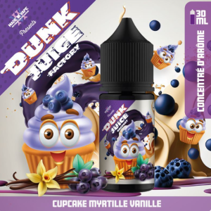 Dunk Juice Factory Cupcake Myrtille Vanille Arôme 30ml