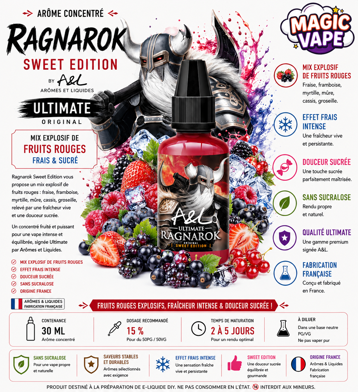 Ragnarok Sweet Edition 30ml – Fruits Rouges