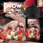 Nouga Bear 100ml Wow Candy Juice Un Nougat Glacé au coulis de Fraises. Sans sucralose 100ml surboosté 60VG/40PG