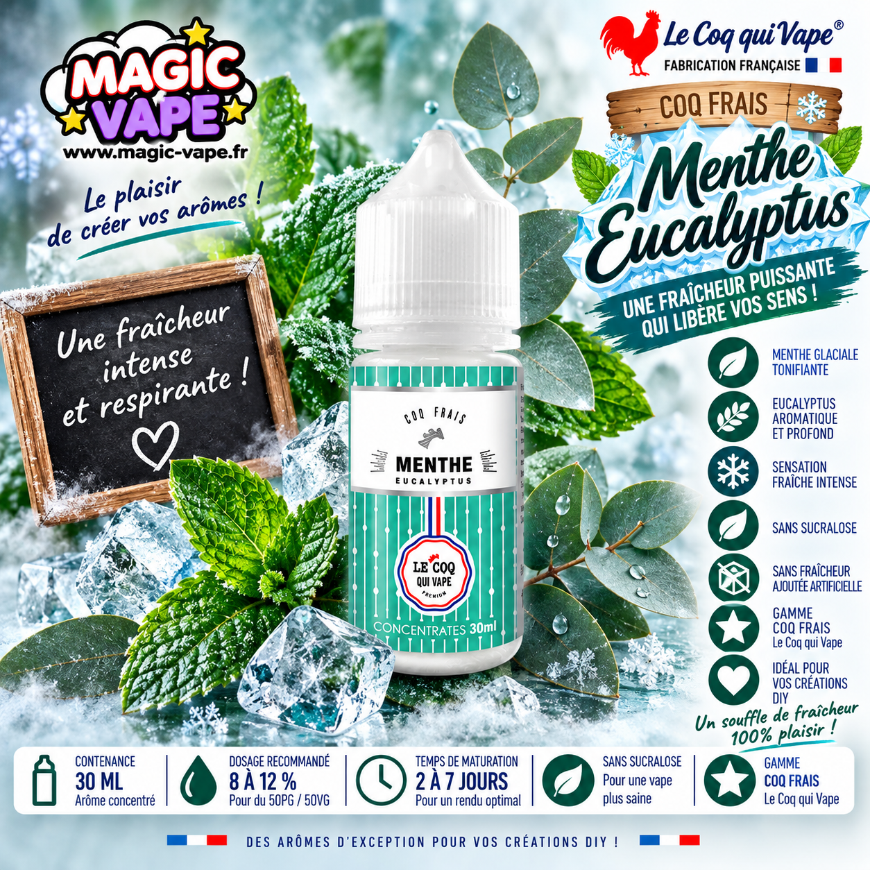 arome menthe eucalyptus 30ml