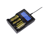 Chargeur VC4 - Xtar Ligth Chargeur VC4 Xtar VC4 est le chargeur USB premium qui peut vous indiquer la puissance réelle de vos batteries ! Peut recharger jusqu'à 4 batteries en même temps. Compatible avec les batteries suivantes : 10440, 14500, 14650, 16340, 17500, 17670, 18350, 18500, 18650, 18700, 22650, 25500, 26650 Li-ion.