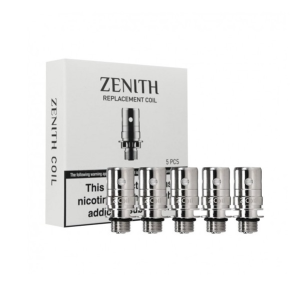 Les résistances Zenith pour clearomiseur Zenith d'Innokin offrent une excellente qualité de vape et ont une durée de vie intéressante. La résistance de 1,6 ohm est particulièrement adaptée aux e liquides aux sels de nicotine et à faible taux de glycérine végétale (jusqu'à 50% de VG). Bobine Z 1,0 Ω. Utilisez entre 20 et 25 watts. Pour tirage direct restreint. Le Z Coil 0,8 ohm est plutôt destiné à une vape plus chaude, avec un peu plus de puissance et des e liquides avec plus de VG. Bobine Z 0,6 Ω Duo Prime. Utilisez entre 9 et 13 watts. Recommandé pour les e liquides à taux de nicotine élevé ou aux sels de nicotine. Bobine Z 0,5 Ω. Utilisez entre 14 et 19 watts. Recommandé pour les e liquides à taux de nicotine moyen avec un PG/VG autour de 50%. Bobine Z 0,48 ohm pour profiter d'une saveur améliorée pour un vapotage à faible puissance ! Bobine Z 0,3 Ω. Utilisez entre 30 et 40 watts. Pour un tirage direct et aérien.