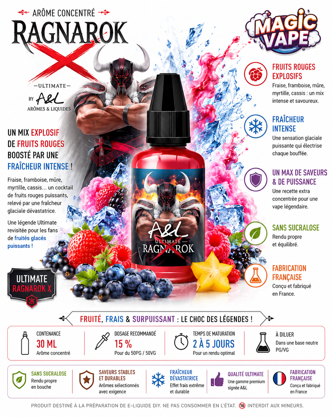ragnarok x 30ml Ultimate Arômes et Liquides