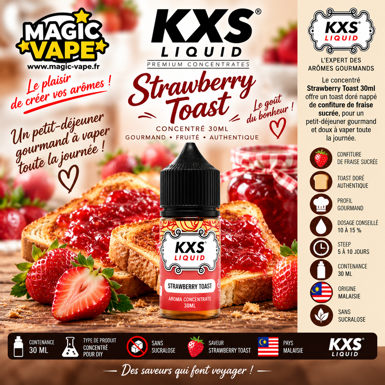 concentre strawberry toast 30ml