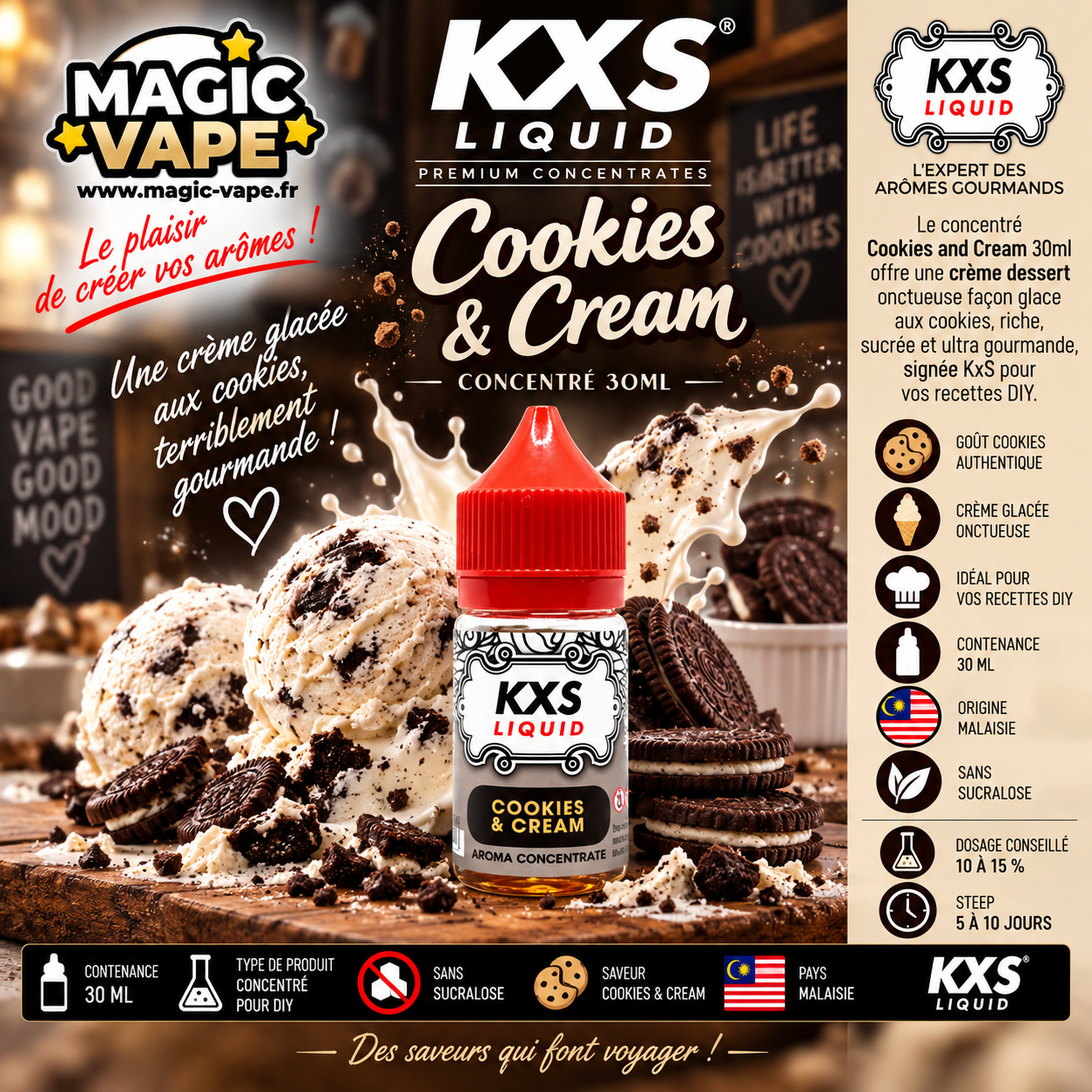 concentre cookies and cream 30ml