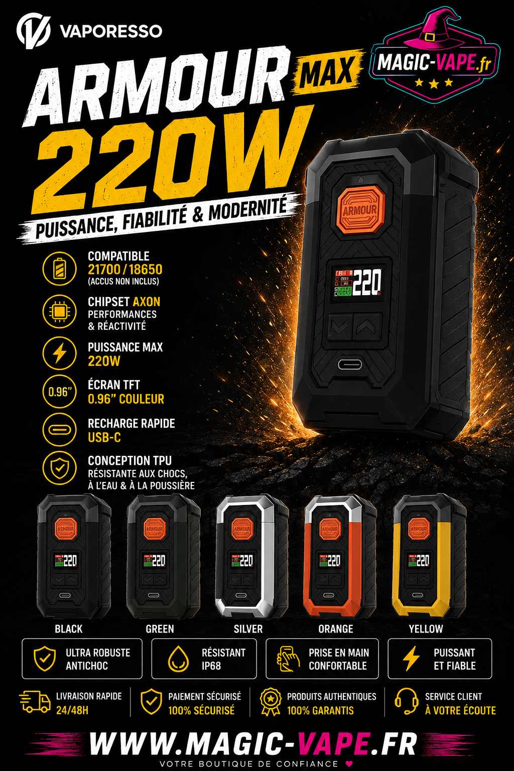 box armour max 220w vaporesso