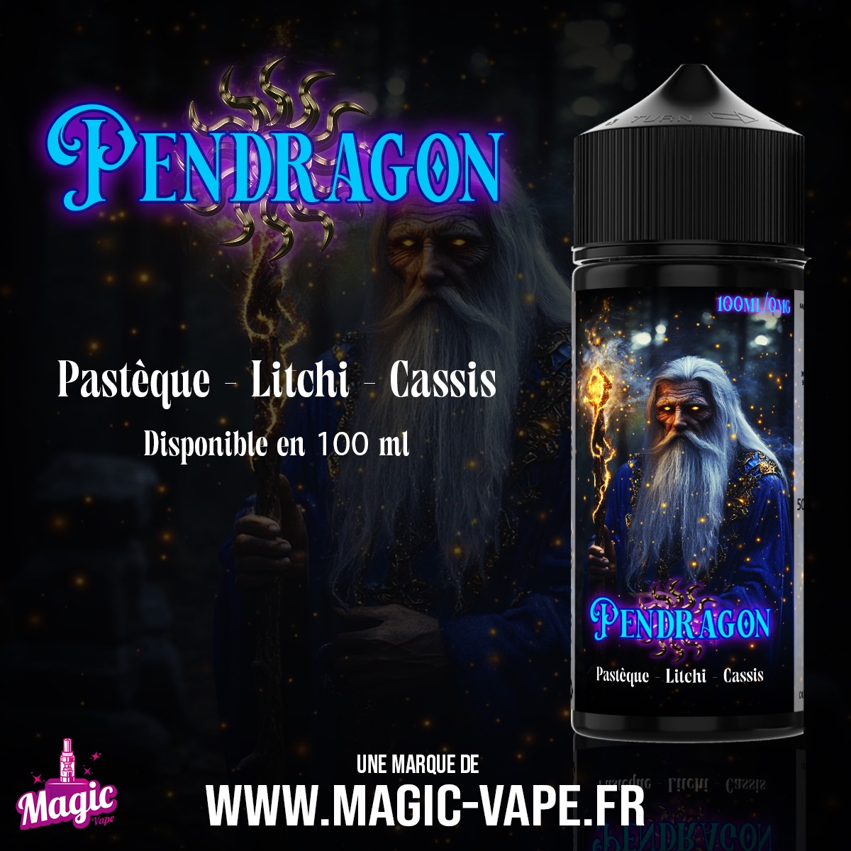 Pendragon - Pastèque, Litchi, Cassis - 100ml 1 WhatsApp Image 2024 11 15 a 11.50.44 62a41f06
