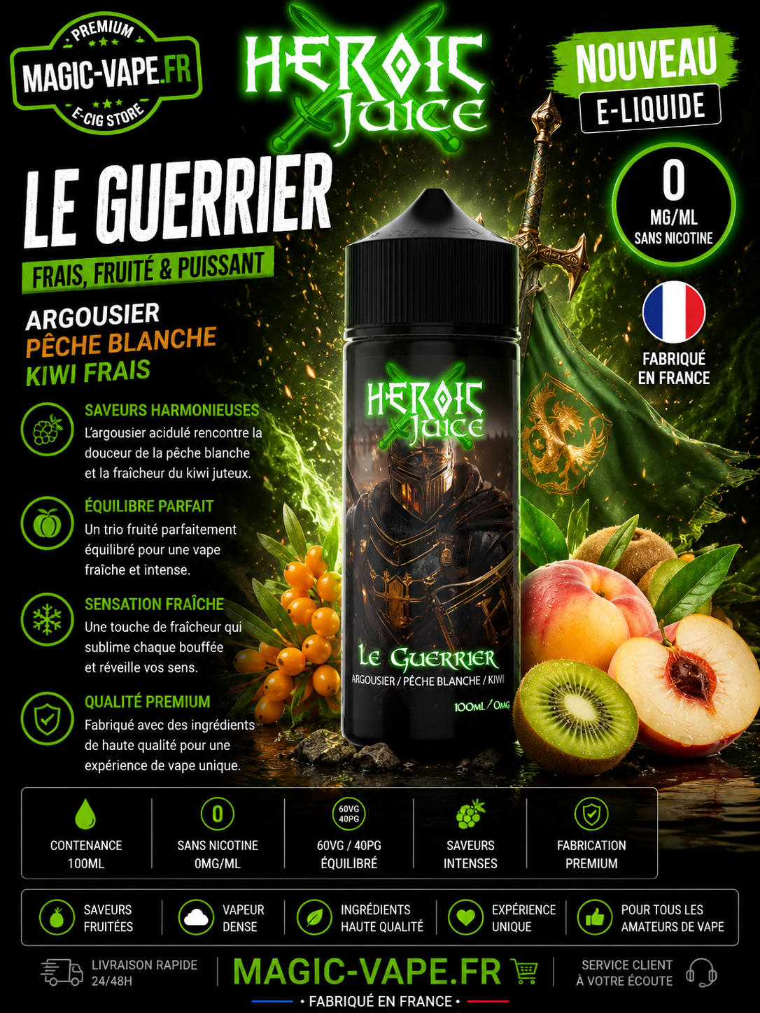 le guerrier heroic juice 100ml