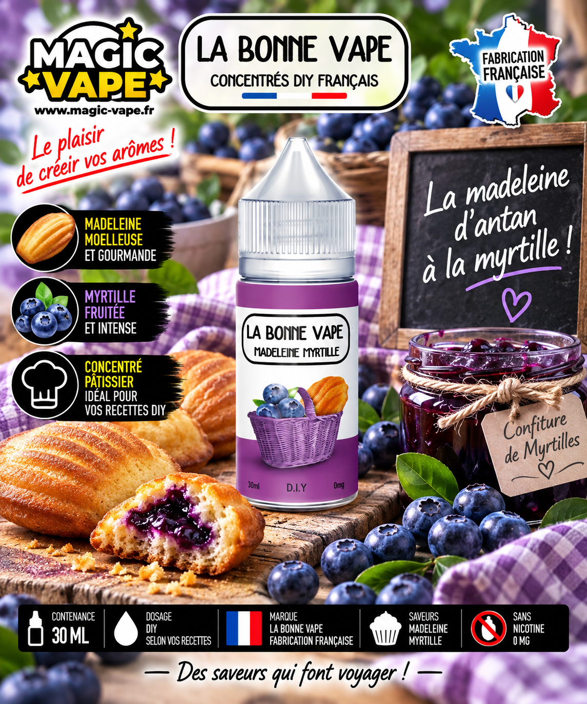 madeleine myrtille 30ml