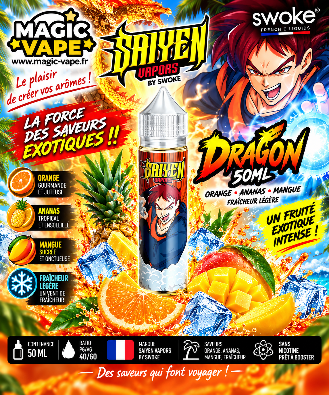 dragon saiyen vapors 50ml