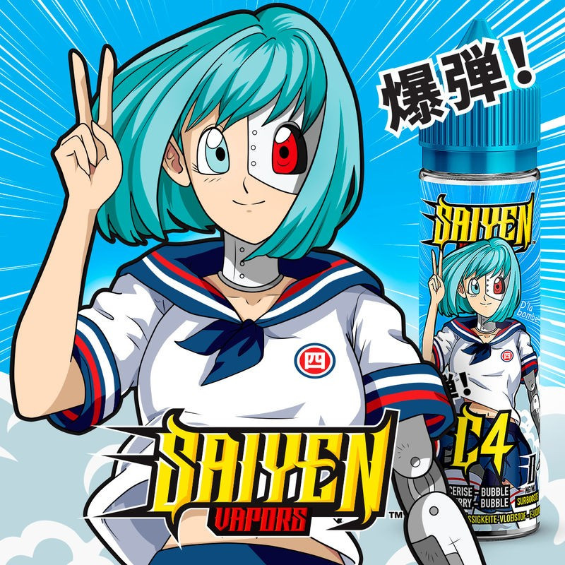 C4 – Saiyen Vapors by Swoke – 50 ml 1 c4 saiyen vapors 50ml fresh