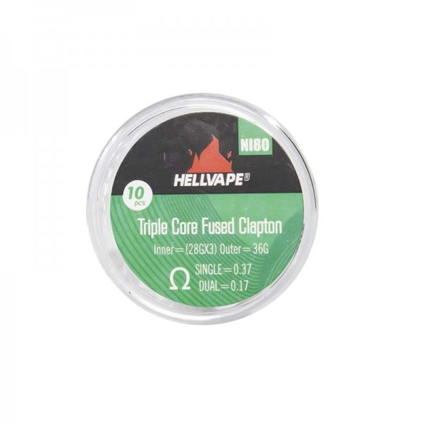 Hellvape NI80 Triple Core Fused Clapton Coils – 10 pièces 1 ni80 triple core fused clapton