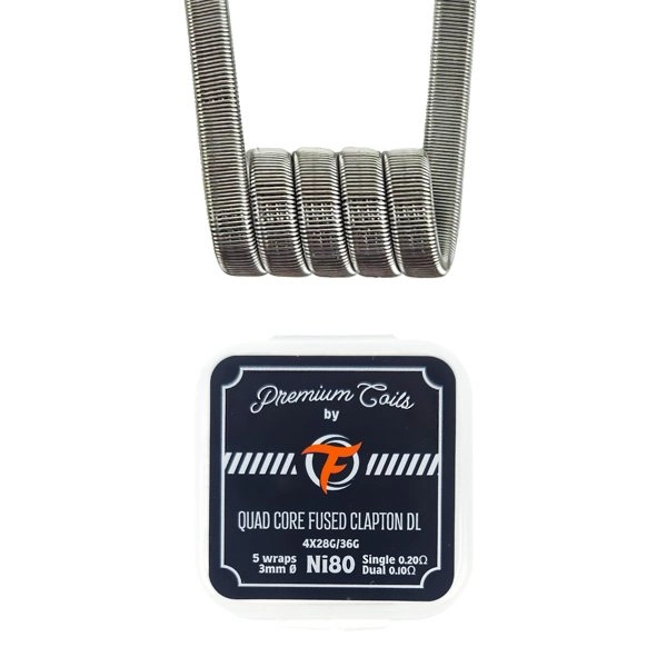 Fumytech Quad Core Fused Clapton DL Ni80 0.20Ω – 10 pièces 1 quad core fused clapton dl ni80