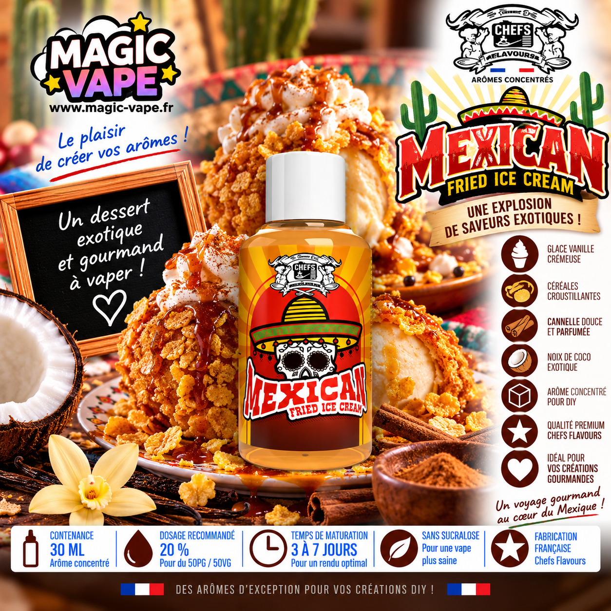 mexican fried ice cream 30ml chefs flavours
