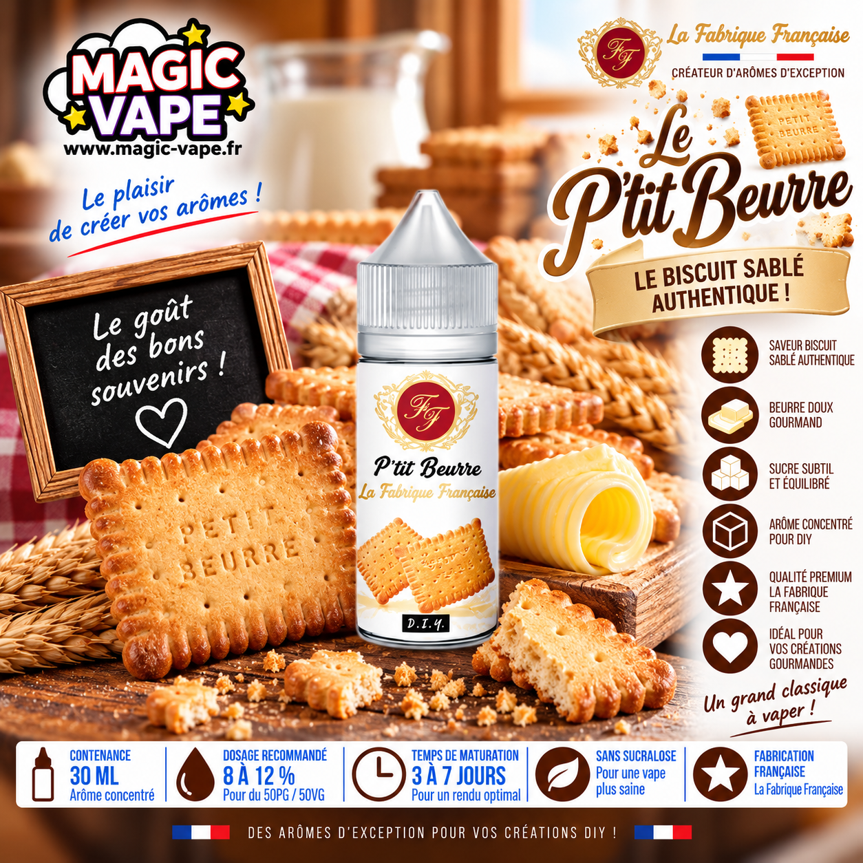 Ptit Beurre 30ml La Fabrique Française concentré DIY