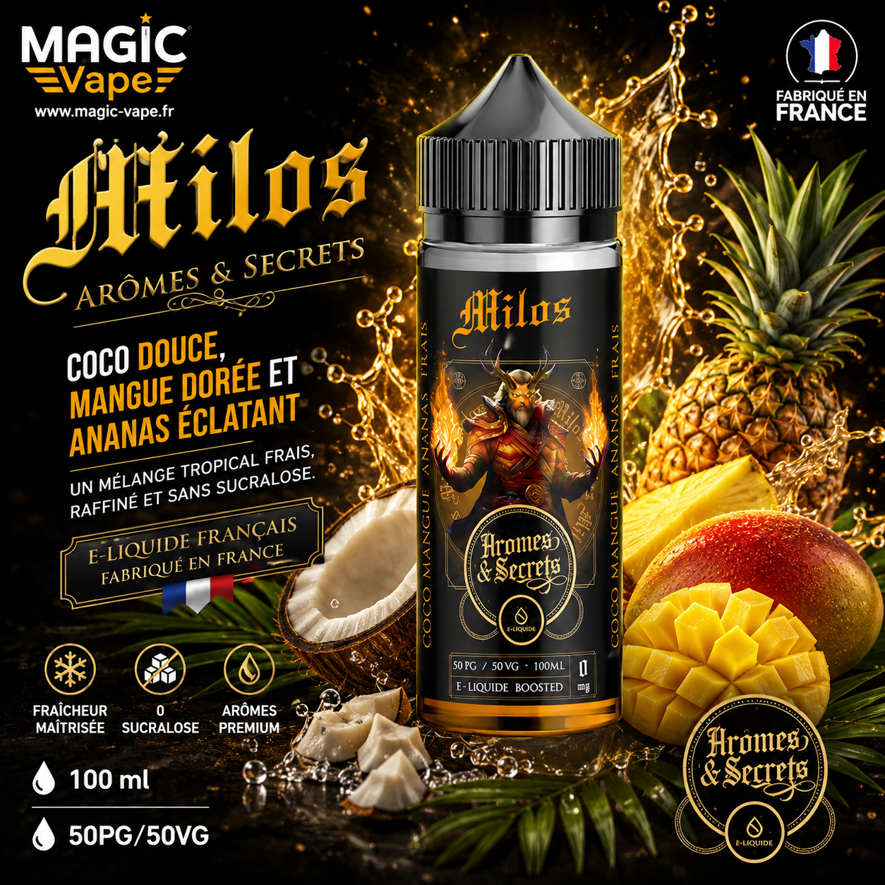 milos aromes et secret 100ml