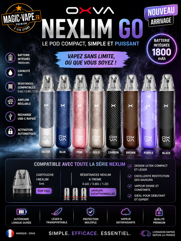 Meilleurs pods 2027 : notre sélection Magic Vape 10 Meilleurs pods 2027 Argus G4 NeXLIM GO Aspire Pixo Max