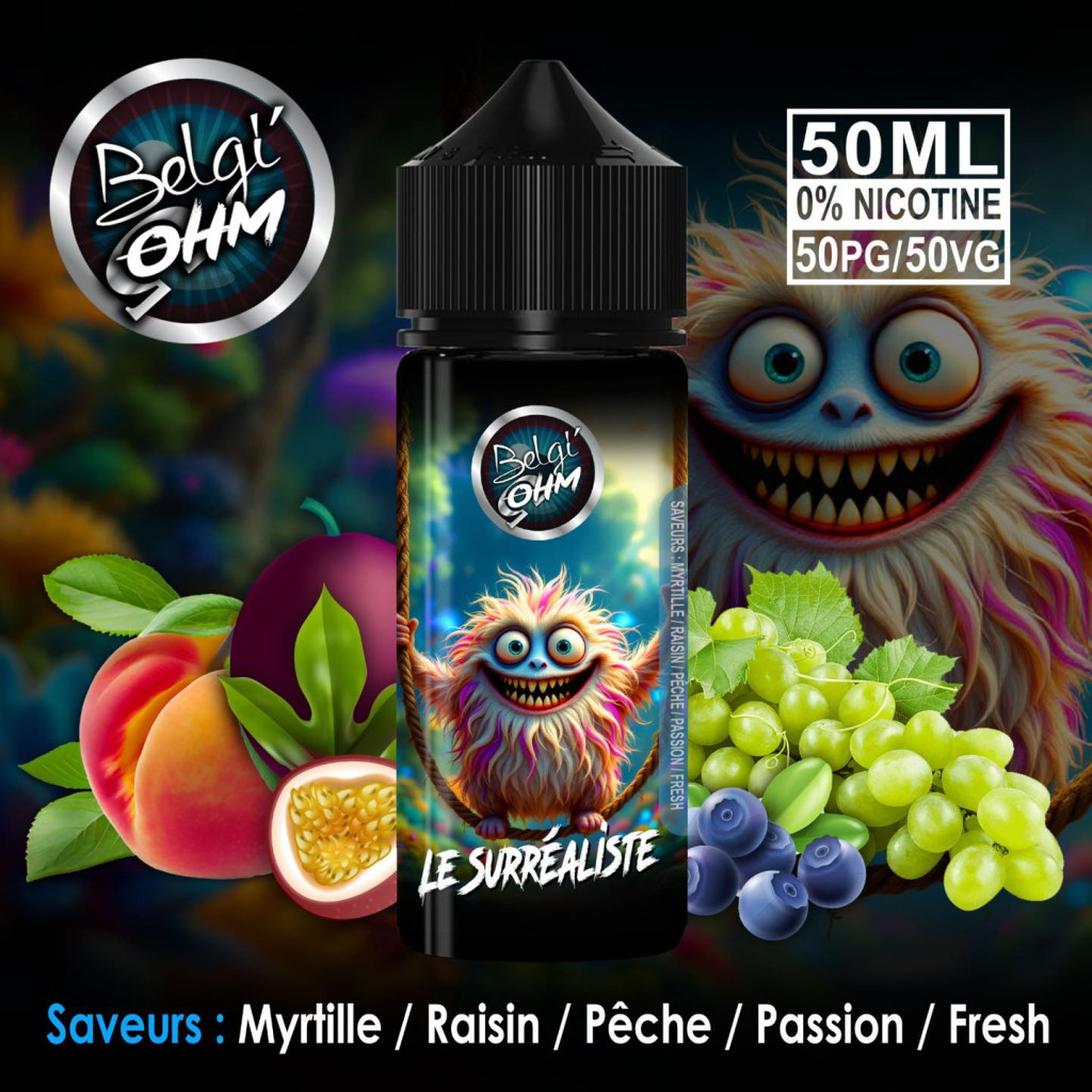 Belgi oHm XXl e liquide : les grands formats belges aux saveurs intenses et généreuses 5 surrealiste belgiohm