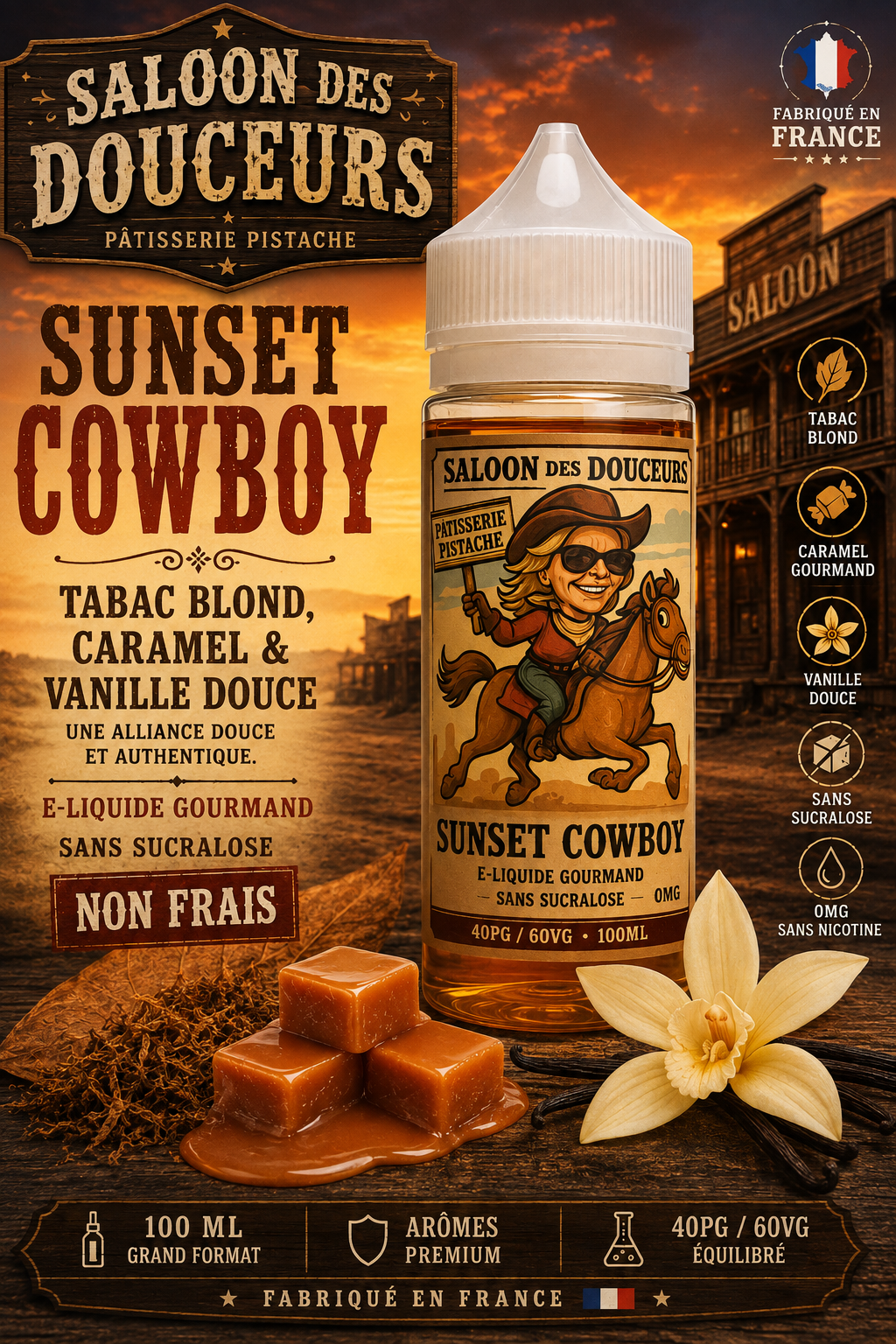 sunset cowboy 100ml saloon des douceurs