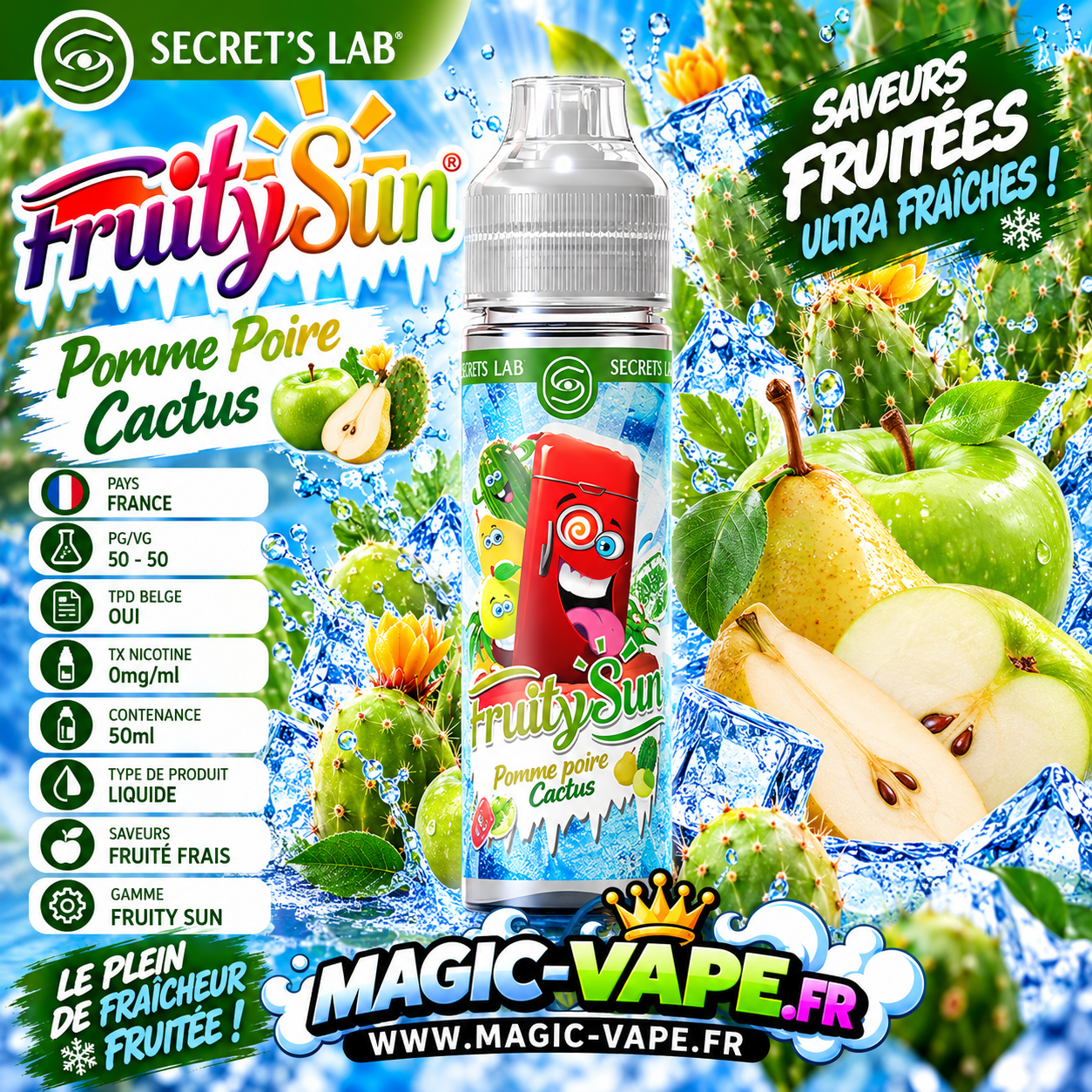 pomme poire cactus 50ml