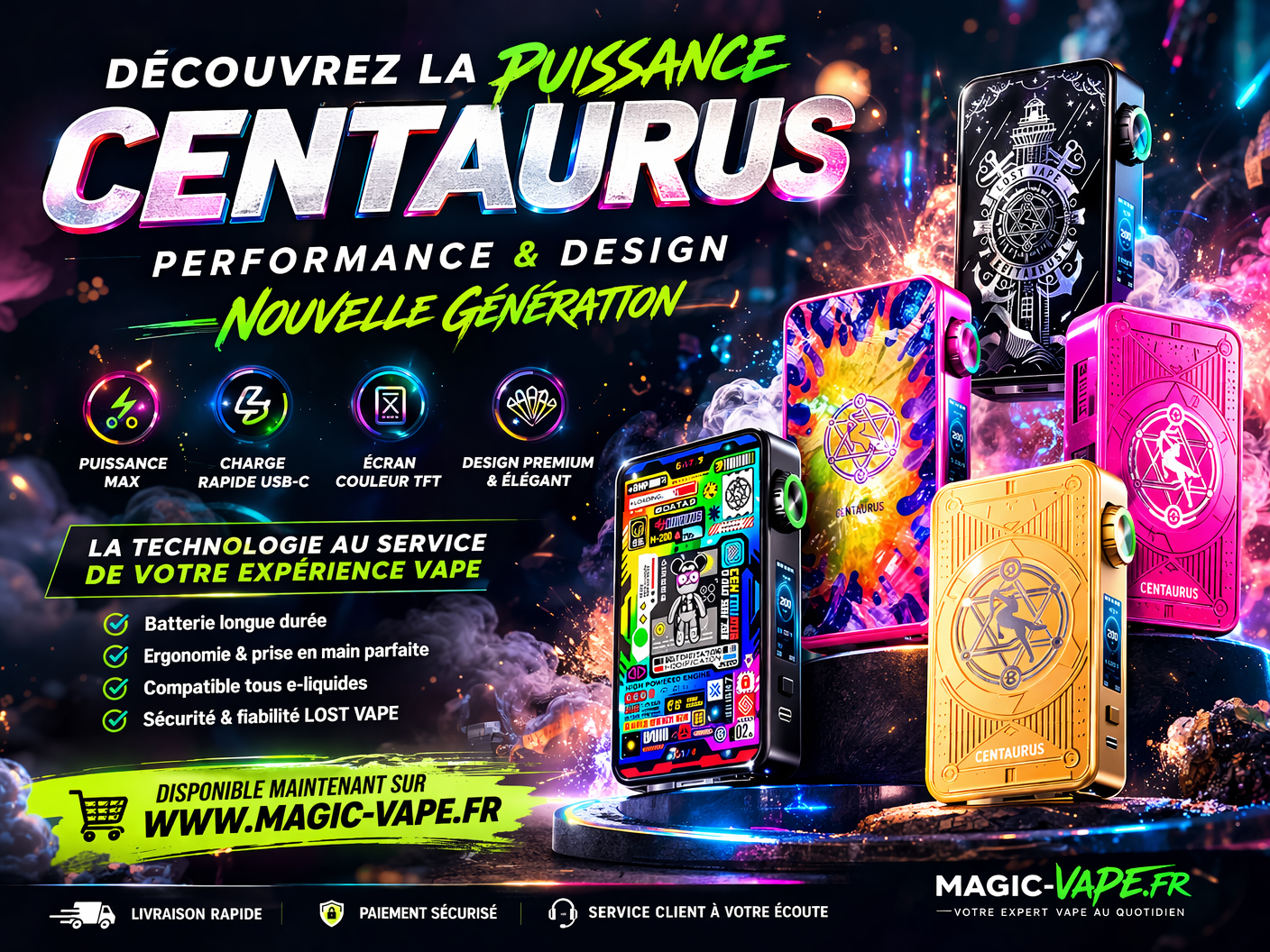 box centaurus m200 lost vape double accu 200w
