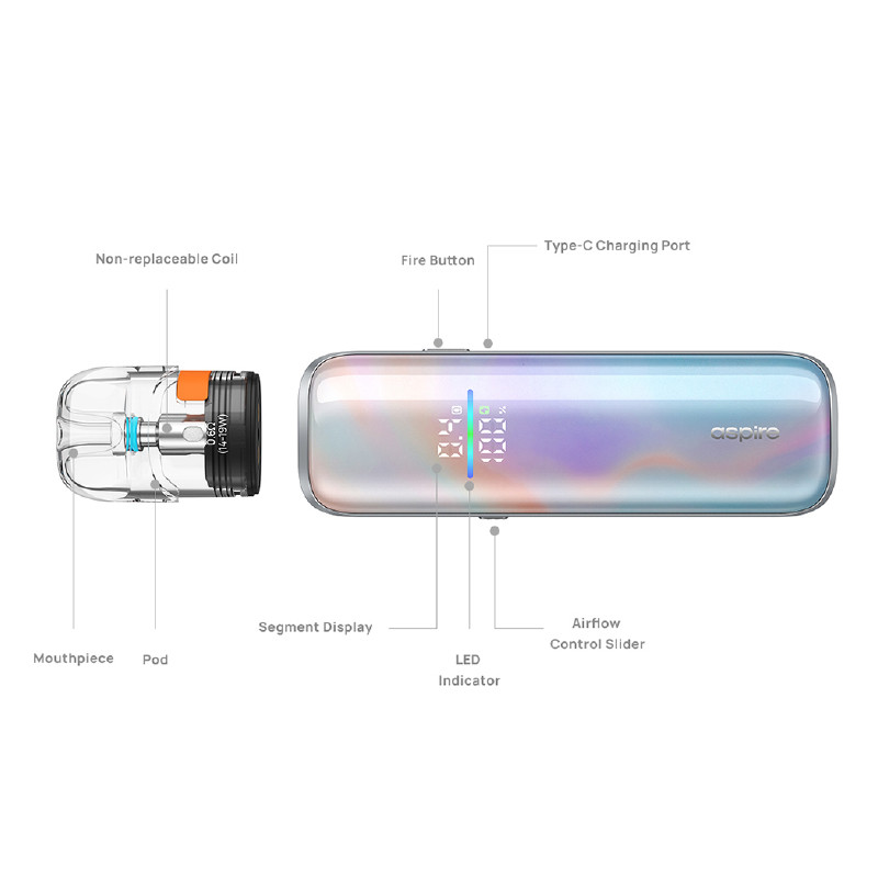 Kit Pod Pixo Max 2600Mah Aspire 2 kit pod pixo max 2600mah aspire 9