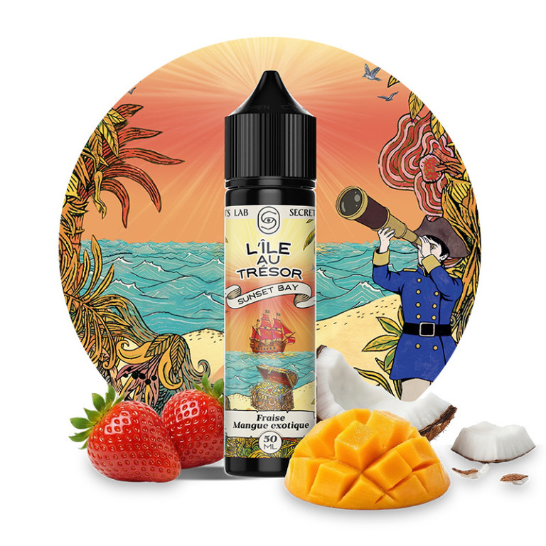 ile au tresor secrets lab e liquide fruité frais 50 50