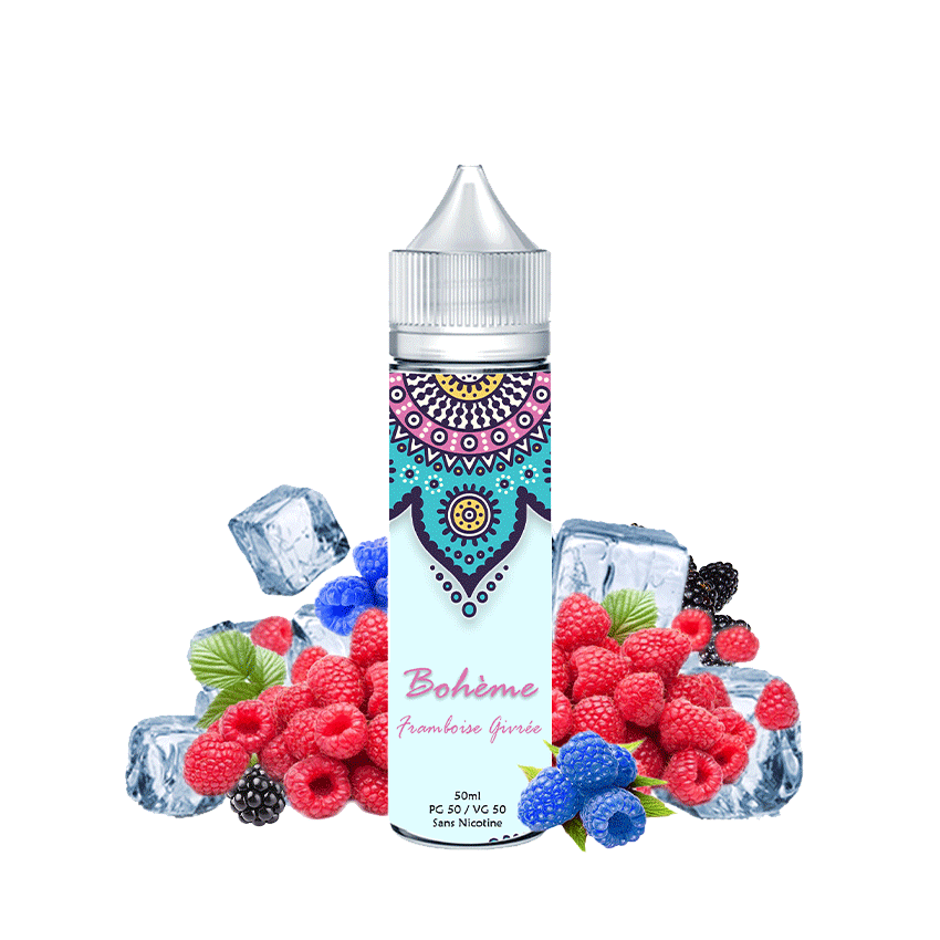 Framboise Givrée 50 Ml Bohème 1 framboise givrée 50 ml bohème eliquide fruité frais