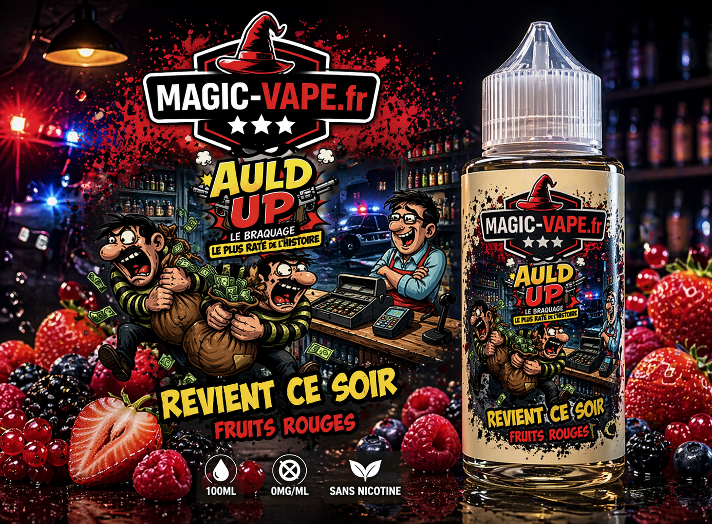 Revient Ce Soir 100ml e-liquide fruits rouges Magic Vape français