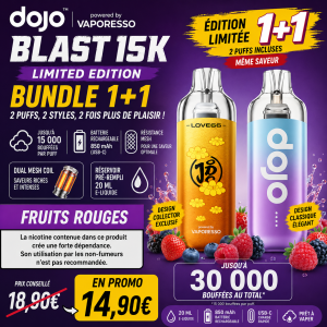 Bundle Puff Dojo Blast 15K+15K Vaporesso Limited Edition Fruits Rouges