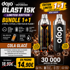 Bundle Puff Dojo Blast 15K+15K Vaporesso Limited Edition Cola Glacé