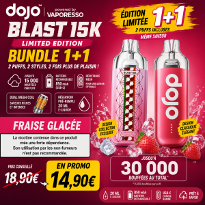 Bundle Puff Dojo Blast 15K+15K Vaporesso Limited Edition Fraise Glacée