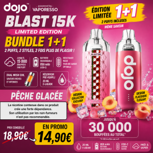 Bundle Puff Dojo Blast 15K+15K Vaporesso Limited Edition Pêche Glacée