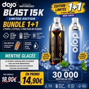 Bundle Puff Dojo Blast 15K+15K Vaporesso Limited Edition Menthe Glacée