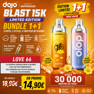 Bundle Puff Dojo Blast 15K+15K Vaporesso Limited Edition Love 66