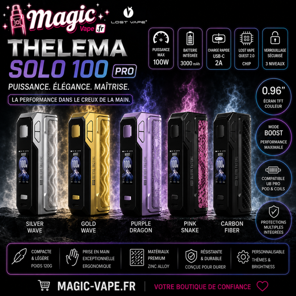 Box Thelema Solo 100 Pro Lost Vape view 10