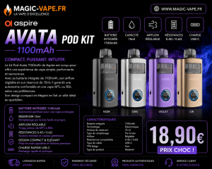 Kit Pod Avata 1100mAh Aspire