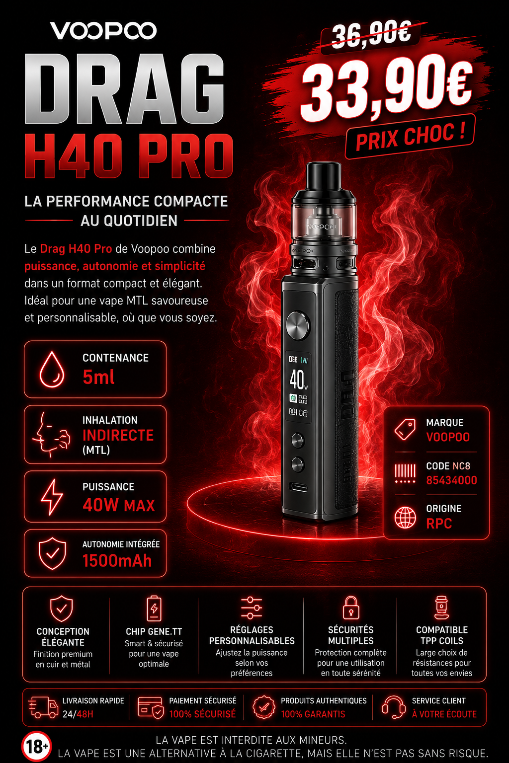 Drag H40 Pro Voopoo