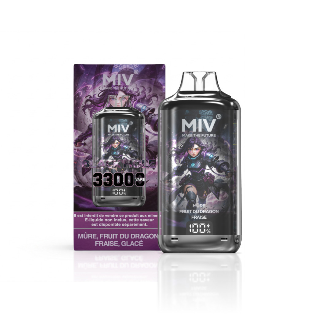 MIV Pod Rechargeable 33000 e-liquide 100 pourcent français