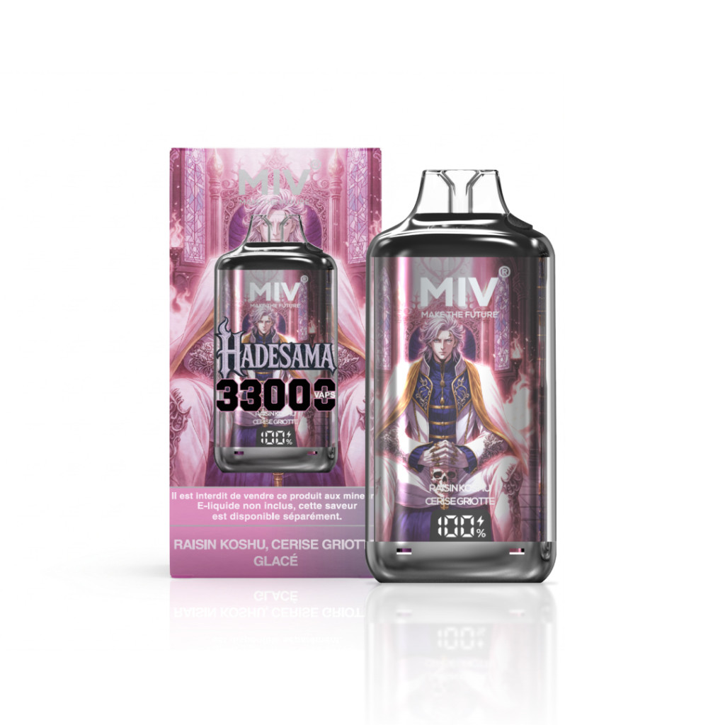 Design ergonomique du MIV Pod Rechargeable 33000