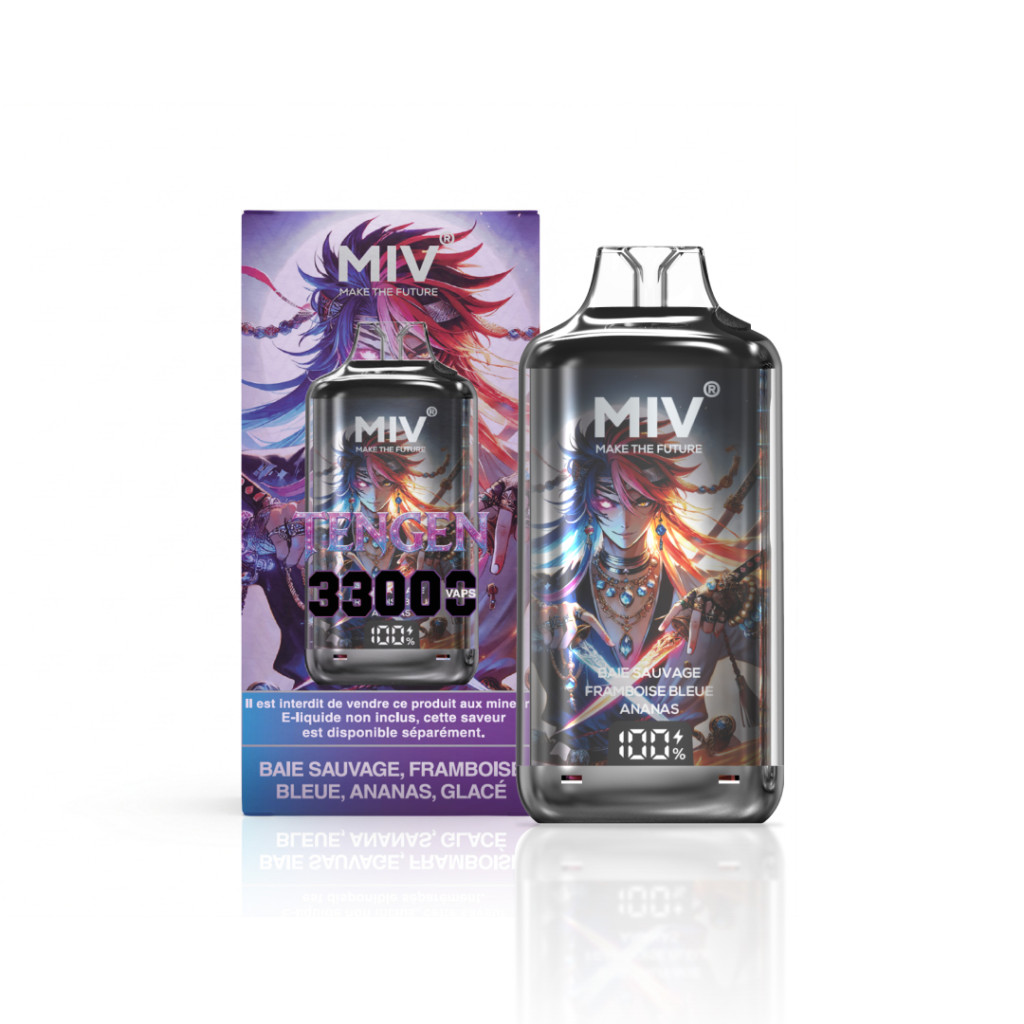 Autonomie du MIV Pod Rechargeable 33000 jusqu'à 33000 bouffées