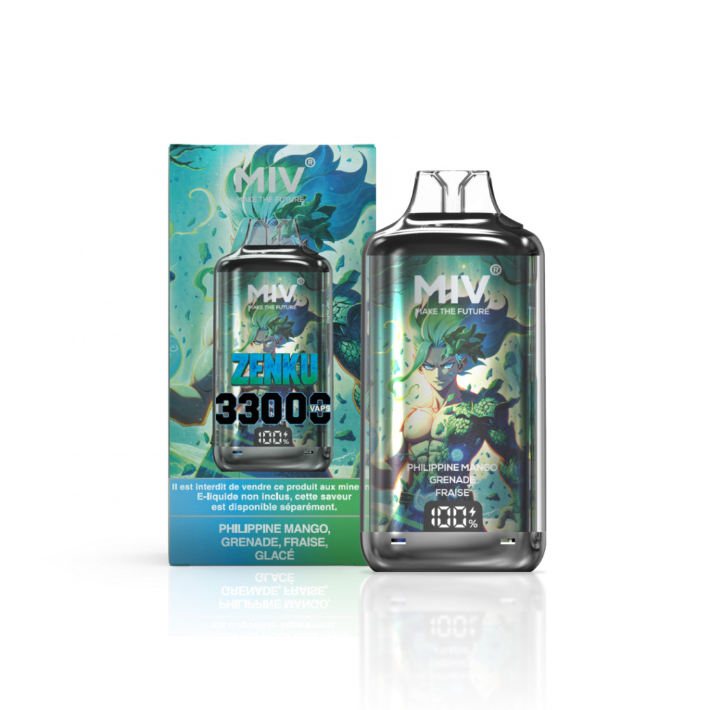 MIV Pod Rechargeable 33000 disponible en 15 saveurs