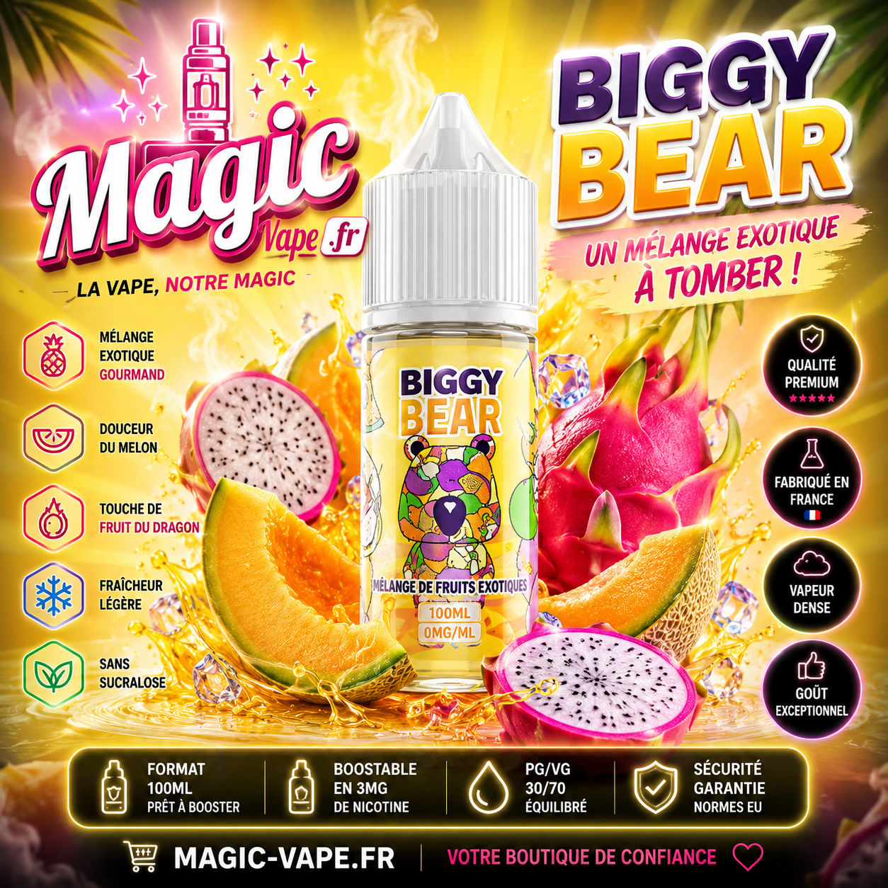 concentré melon fruit du dragon biggy bear arôme diy fruité français