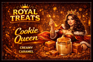cookie queen royal treats 100ml e-liquide creamy caramel beurre salé création française