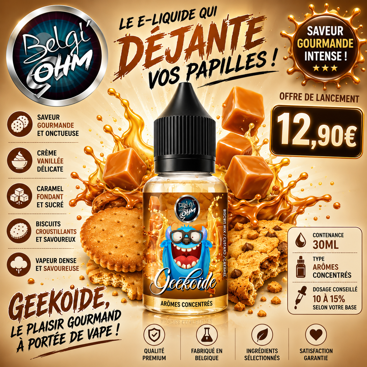 belgi'ohm concentre geekoide 30 ml