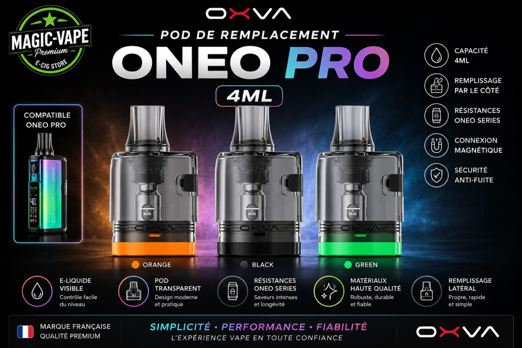 Pod De Remplacement ONEO Pro 4ml OXVA En Pack De 3