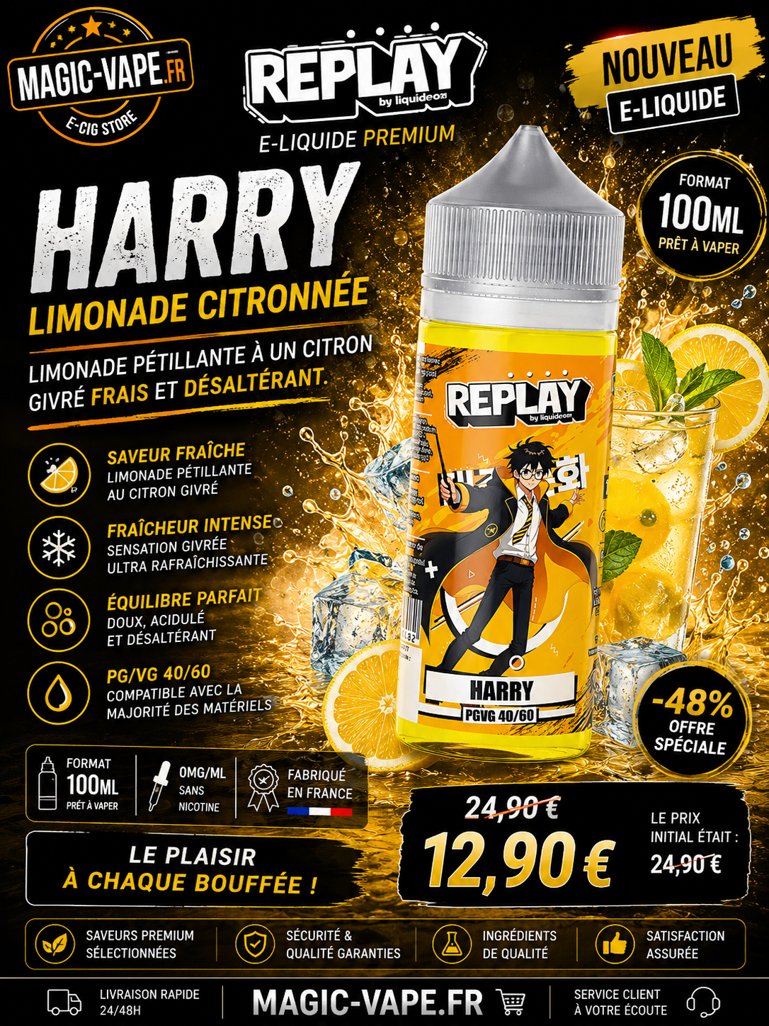 Harry 100 ml Replay – LiquidArom