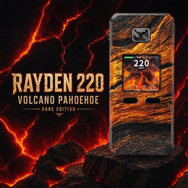 Mod Rayden 220 Volcano Pahoehoe Rare Edition – BD Vape 3 mod rayden 220 volcano pahoehoe rare edition bd vape