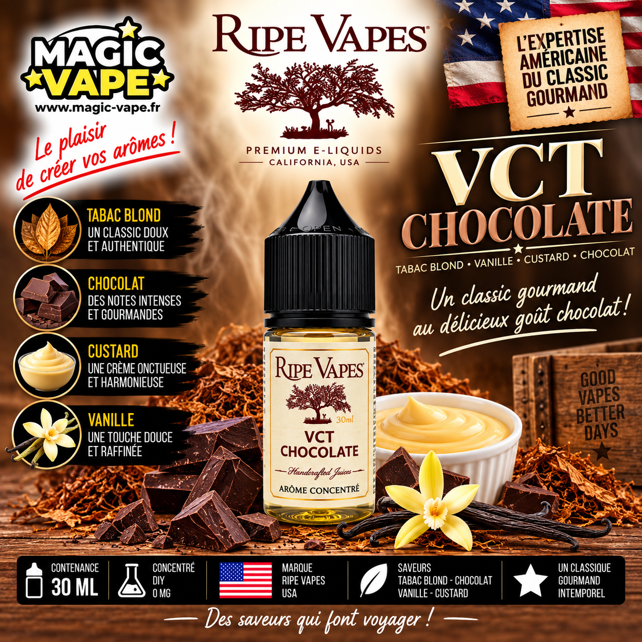 VCT Chocolate 30ml – Ripe Vapes